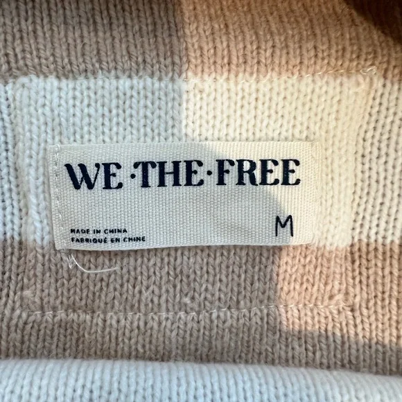 We The Free Tan and Cream Knit Sweater - Picture 2 of 8